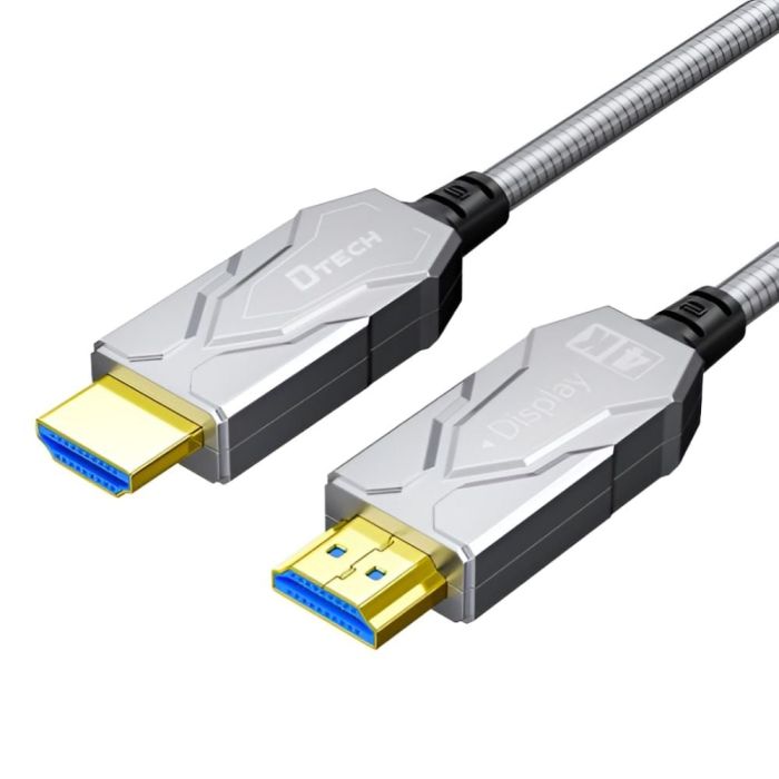 Кабель оптичний армований HDMI 2.0 60m Dtech DT-HF2060K