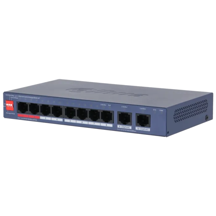 Dahua DH-CS4010-8GT-110-V2 PoE Комутатор 8 портів керований