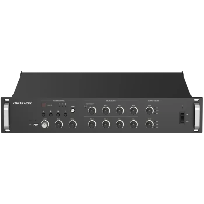 DS-QAZ1A1000G1-VB4 500 Вт на 2 зони Мережевий підсилювач Hikvision