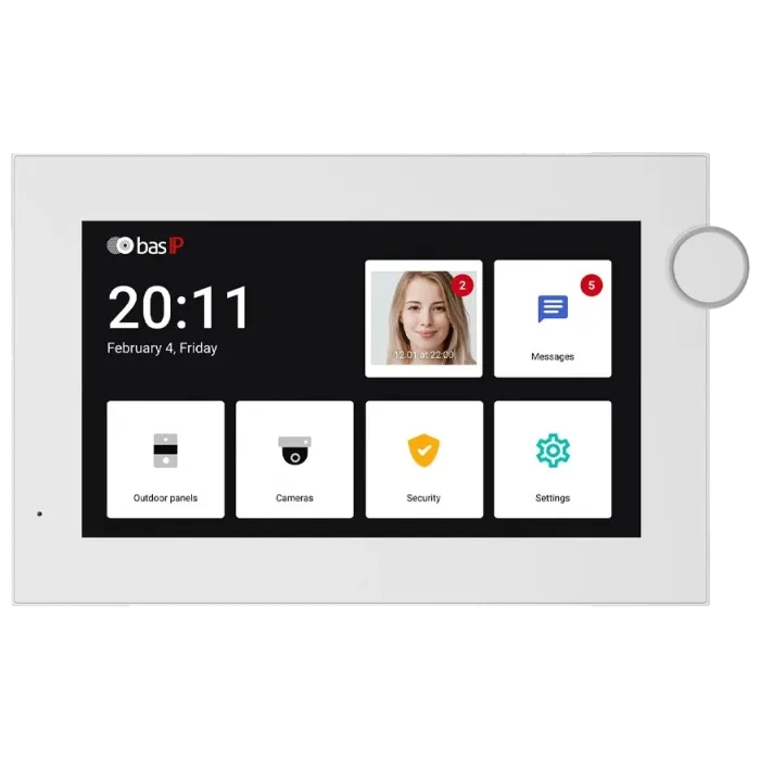 Bas-IP AZ-07LF white Android 7" Wi-Fi Відеодомофон