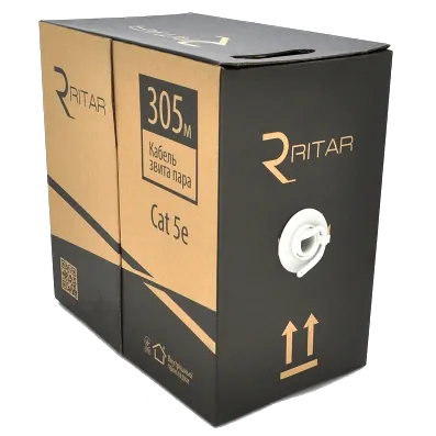 Ritar КНПП UTP (4*2*0.51) 4p 24 AWG ПЕ (305м) Кабель