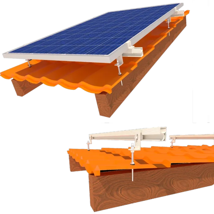 InstallKit IK-XL-M-5 кріплення Комплект кріплення 5 сонячних панелей до 1145мм металочерепиця профнастил шифер Комплект
