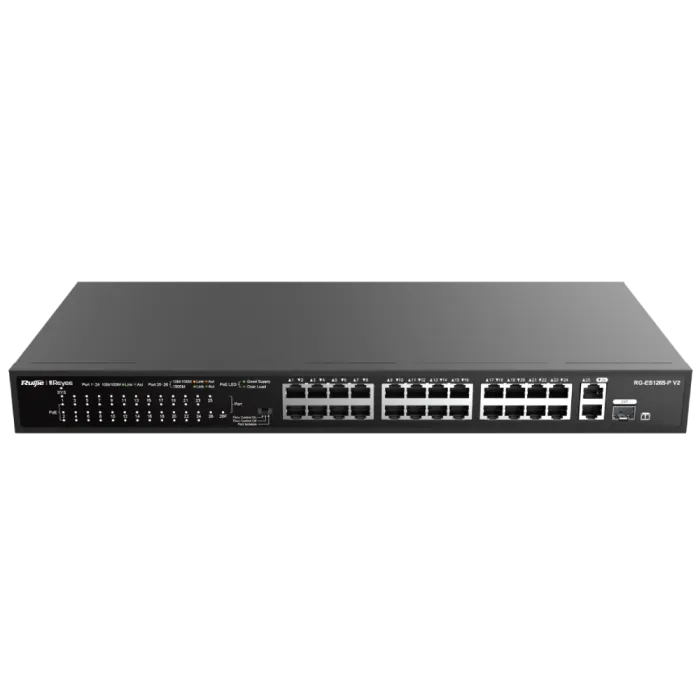 Ruijie Reyee RG-ES126S-P V2 PoE Комутатор 24 порти некерований