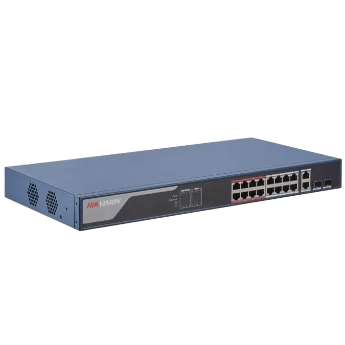 Hikvision DS-3E1318P-EI(B) Комутатор 16 портів керований