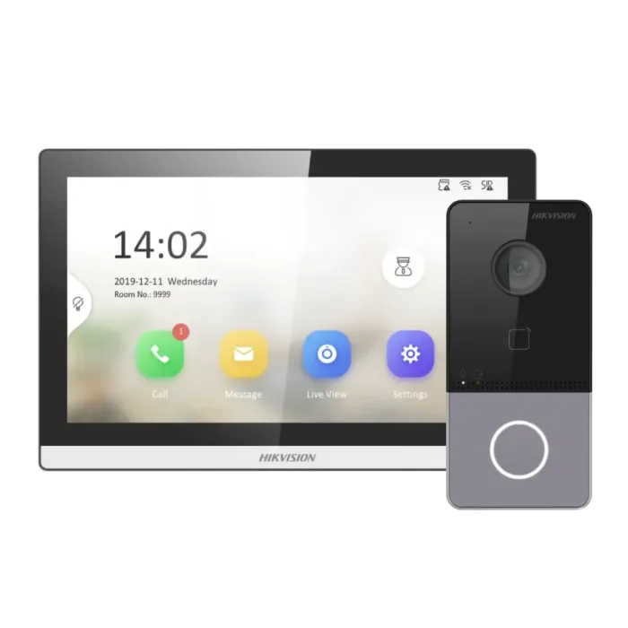 Hikvision WI-FI DS-KV6113-WPE1(C)+ DS-KH6350-WТE1 "Стандарт" Комплект відеодомофона