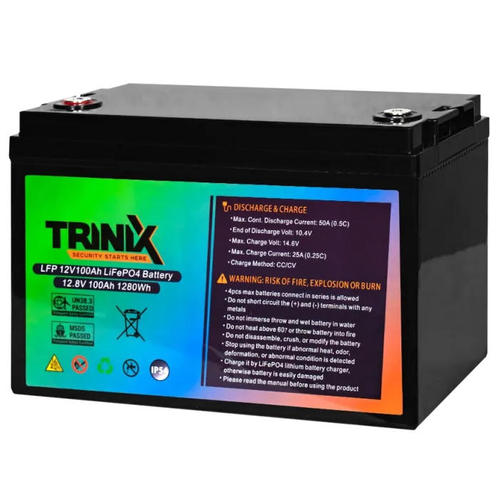 TRINIX LiFePo4 100 Ah 12V Акумуляторна батарея
