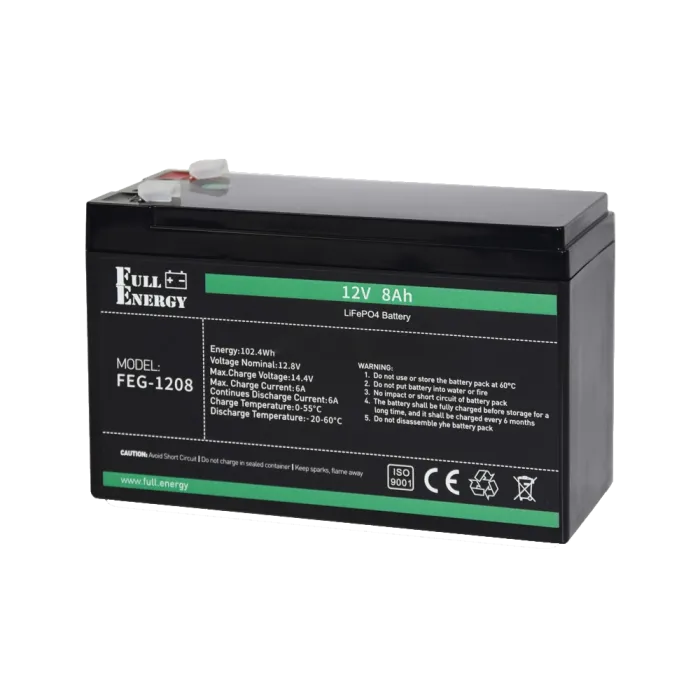 Full Energy FEG-128 12В 8.5А•г Літієва акумуляторна батарея