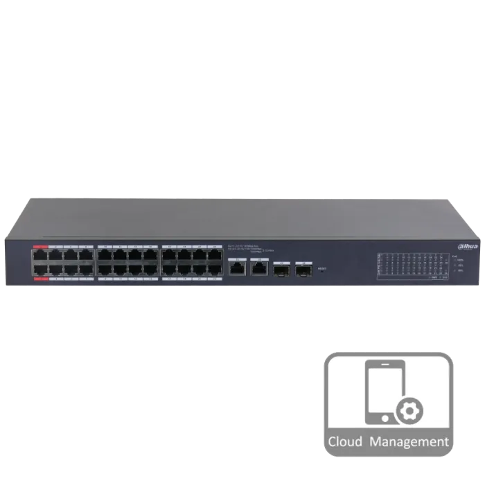 Dahua DH-CS4226-24ET-240 PoE Комутатор 24 порти керований