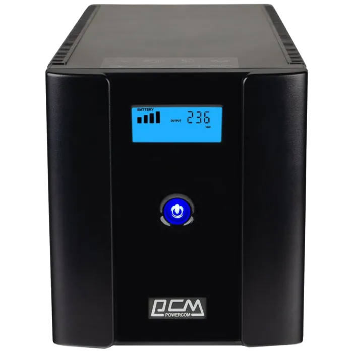 Powercom RPT-2000AP LCD Schuko Джерело безперебійного живлення