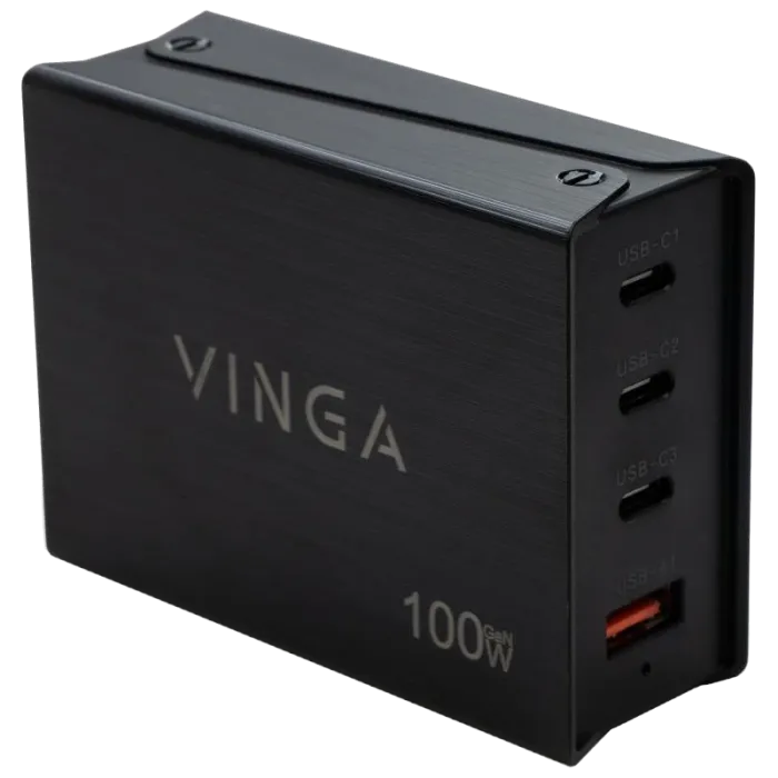 Vinga GaN 100W PD+QC Зарядний пристрій