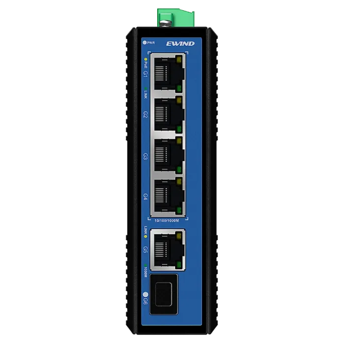 Ewind EW-PIS1806F-4GE PoE Комутатор 6 портів некерований