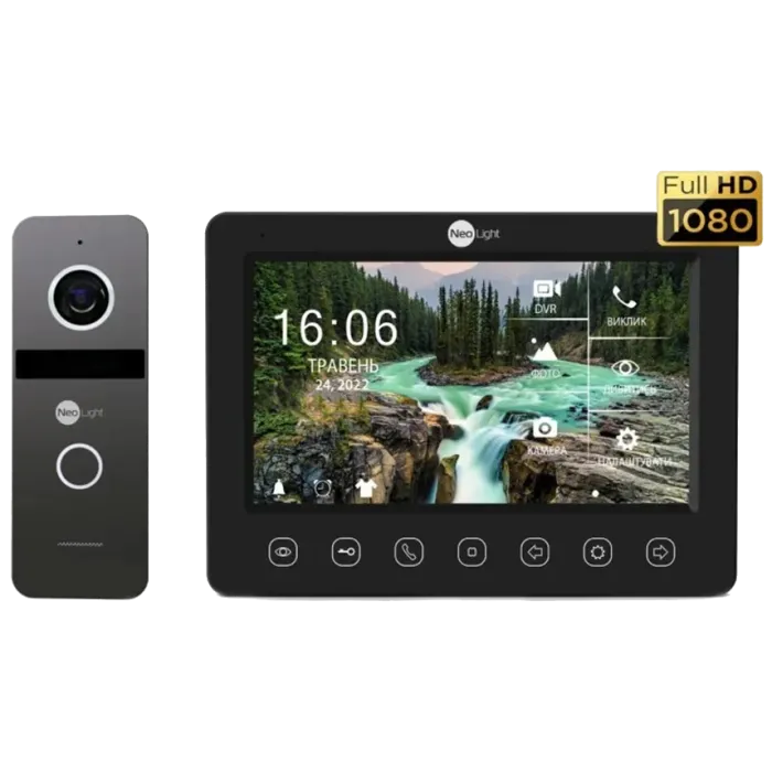 Neolight NeoKIT FHD Pro B/GRAPHITE (KAPPA + HD + SOLO FHD) Комплект відеодомофону