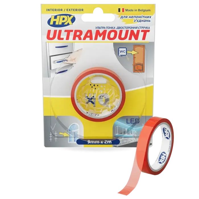 HPX UM0902 ULTRA MOUNT 9мм х 2м Стрічка двохстороння