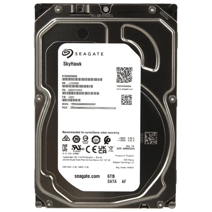 Seagate SkyHawk ST6000VX008 6Тб Жорсткий диск внутрішній
