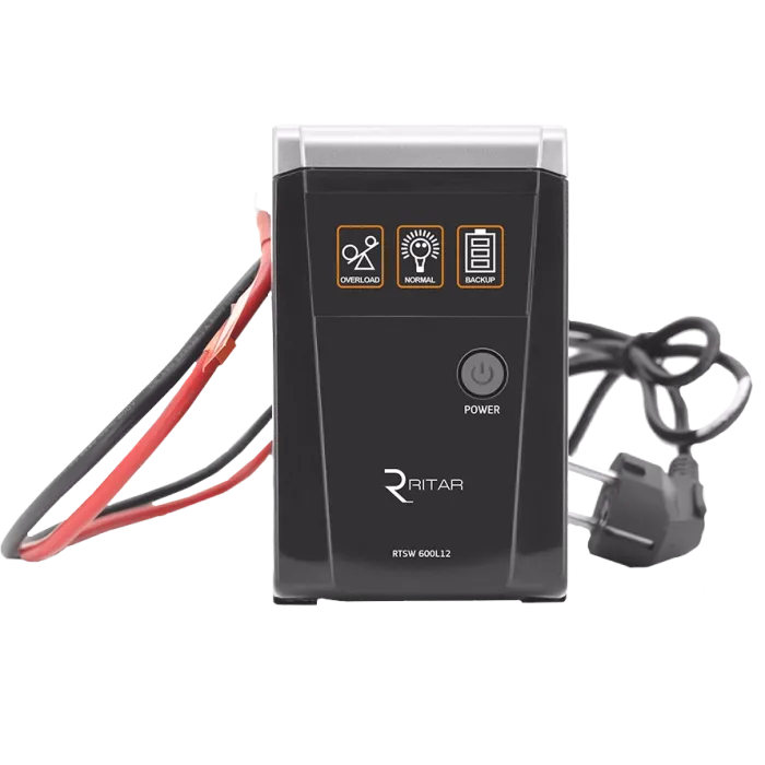 RITAR RTSW-500 LED ДБЖ з правильною синусоїдою 12В, під зовнішній АКБ