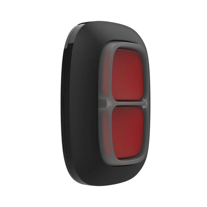 Бездротова екстрена кнопка Ajax DoubleButton (8EU) ASP black з захистом від випадкових натискань