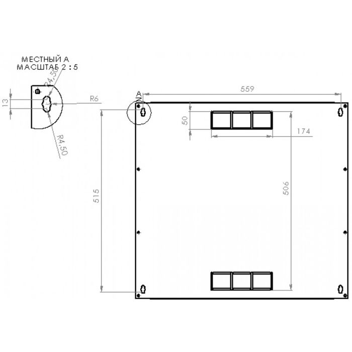 Шафа серверна CMS 12U 600 х 350 х 640 UA-MGSWA1235B для мережевого обладнання