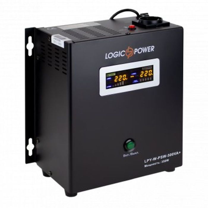 Джерело безперебійного живлення Logicpower LPY-W-PSW-500 ВА / 350 Вт лінійно-інтерактивне з правильною синусоїдою