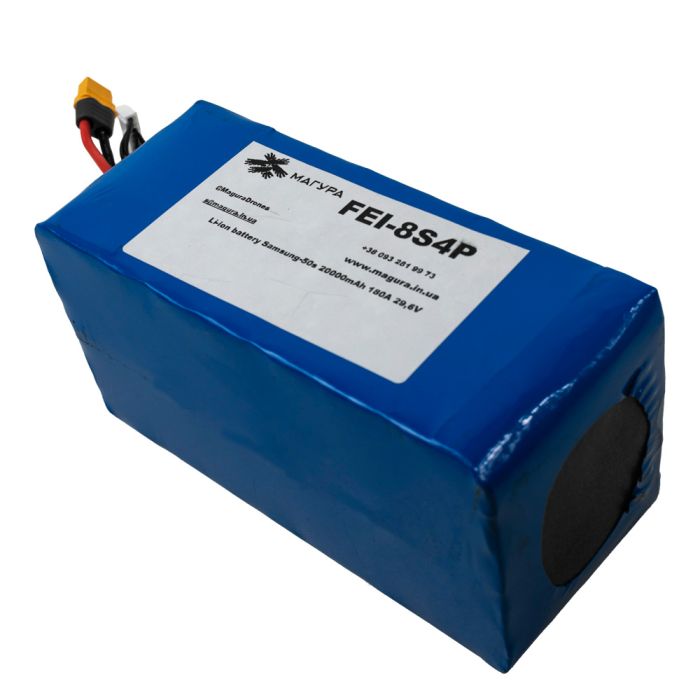 Акумулятор для FPV-дрона 8S4P Samsung 20000mAh INR21700-50S Li-Ion 29.6V 180A