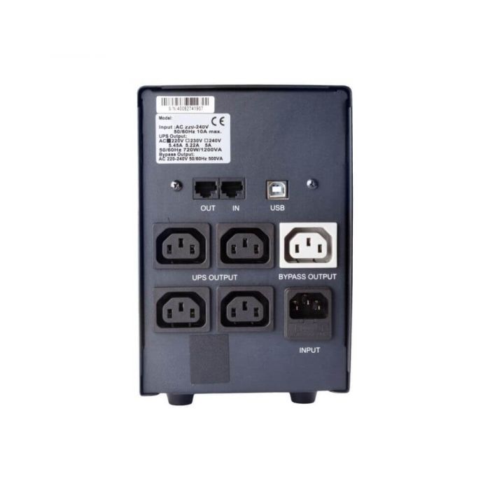Джерело безперебійного живлення Powercom BNT-1200AP 1200ВА / 720Вт лінійно-інтерактивне