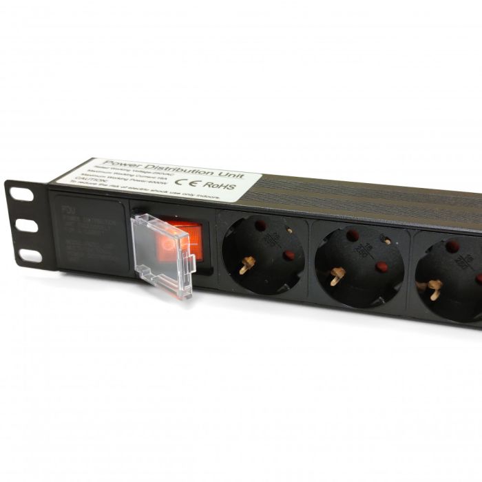 Мережевий фільтр Kingda (KD-GER(16)N1008WKPDY30W19A) чорний, 8 розеток з вимикачем, довжина кабелю 1.8 м
