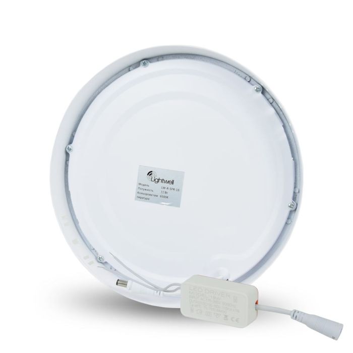Світильник світлодіодний LIGHTWELL LW-R-SFR-12 12 W круглий накладний