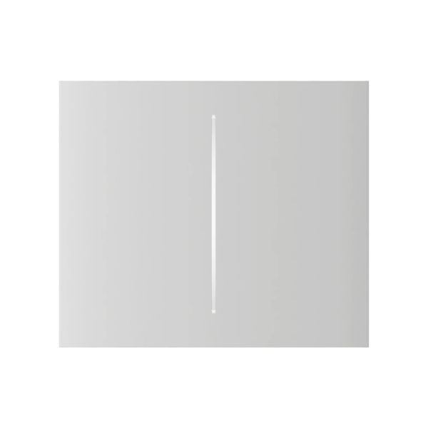 Кнопка Ajax CenterButton (2-gang) vertical white для двоклавішного вимикача