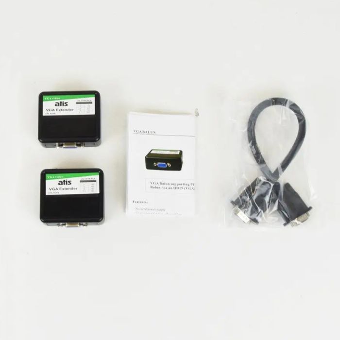 Пасивний приймач-передавач ATIS VGA Extender VGA-відео і RJ45