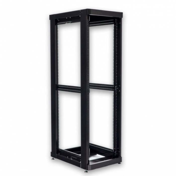 Шафа серверна CMS 42U 610 х 865 UA-MGSE4268MPB посилена з перфорованими дверима для мережевого обладнання