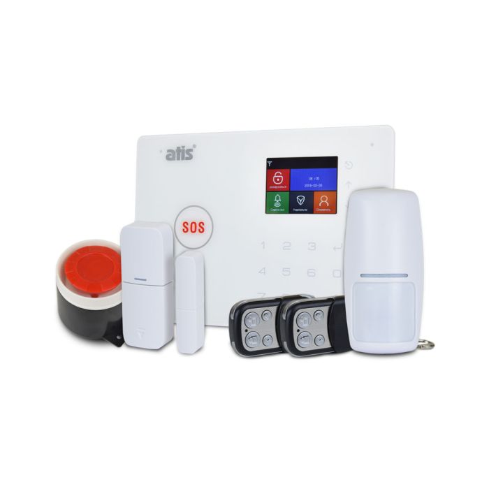 Комплект бездротової GSM і Wi-Fi сигналізації ATIS Kit GSM+WiFi 130T (розпродаж 839) з підтримкою застосунку Tuya Smart