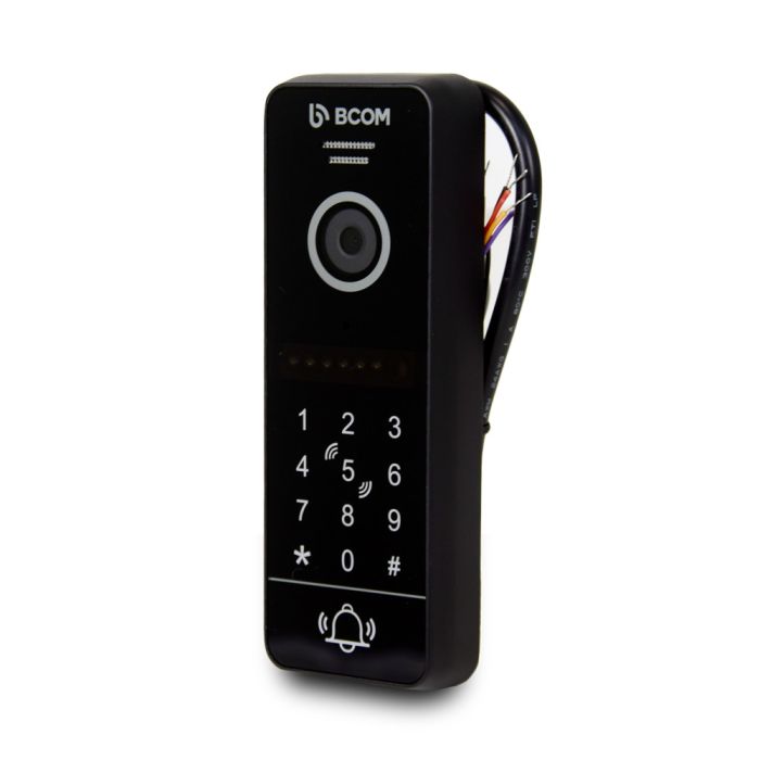 Відеопанель BCOM BT-400FHD-AC Black з вбудованою клавіатурою і зчитувачем Mifare