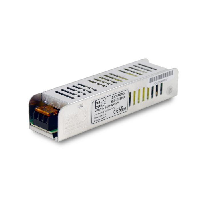 Комплект: Cвітильник LED лінійний 1200мм 16Вт 6500K Faraday Electronics + Блок живлення Full Energy BGL1-12V60W 12В / 5А / 60Вт + Регулятор яскравості OKY3220 димер для світлодіодних стрічок 12В/24В DC 30А 360Вт
