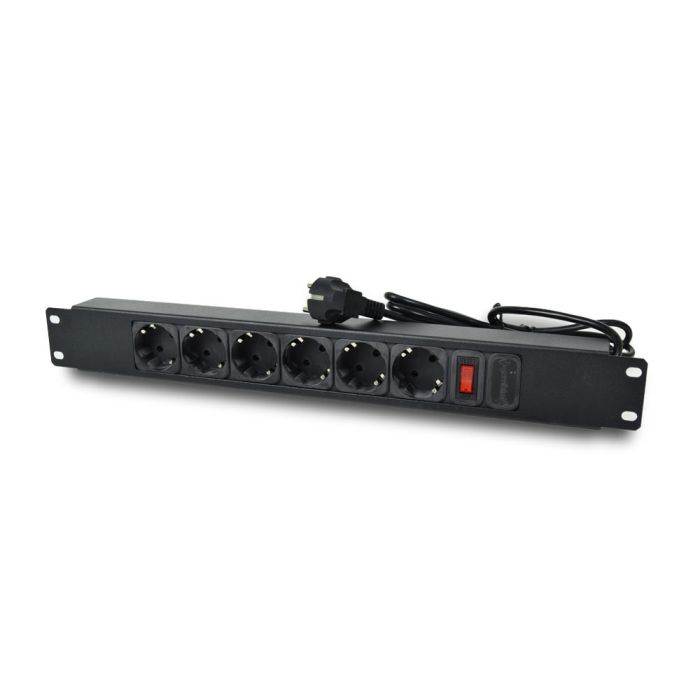 Комплект: Шафа серверна SteelNet 7U 600 x 400 сірий + Блок розеток 1U 19" на 6 розеток з вимикачем + Організатор кабелю перфорований із кришкою 19" + Полиця консольна CMS UA-SHC300G