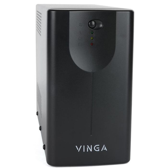 Джерело безперебійного живлення Vinga VPE-600MU 600ВА / 360 Вт з LED-індикацією з USB у металевому корпусі