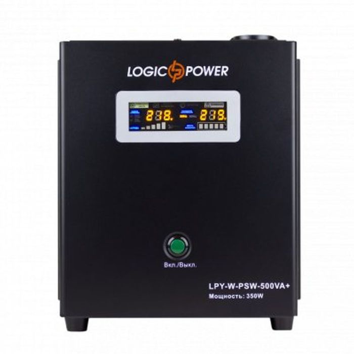 Джерело безперебійного живлення Logicpower LPY-W-PSW-500 ВА / 350 Вт лінійно-інтерактивне з правильною синусоїдою