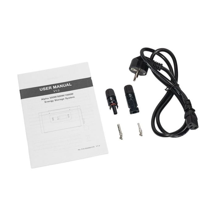 Портативна зарядна станція Sako Alpha-ESS-500W/1KWh потужність 500 Вт, енергоємність 1004.8 Вт·год, LifePO4