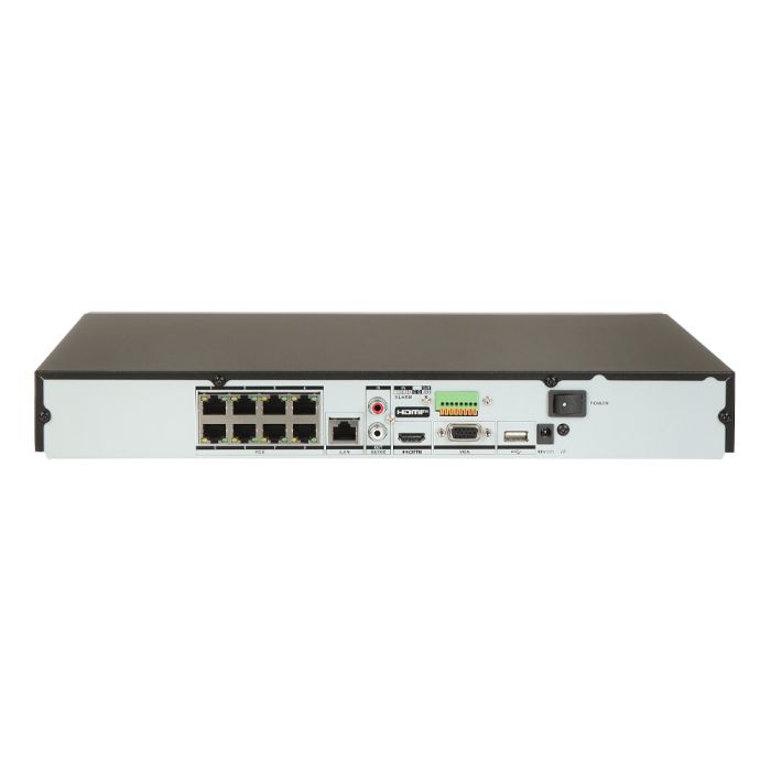 IP-відеореєстратор 8-канальний з PoE Hikvision DS-7608NXI-K2/8P(D) з відеоаналітикою для систем відеоспостереження