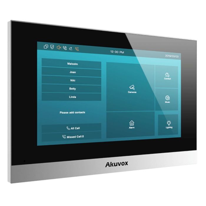 Комплект відеодомофону Akuvox E12W + Akuvox C313N