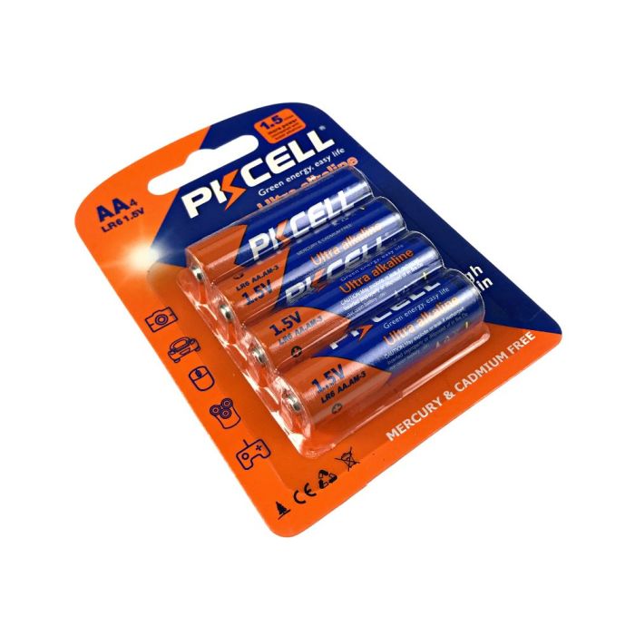 Батарейка PKCELL Ultra Alkaline AA LR6 1.5V, 4шт./блістер