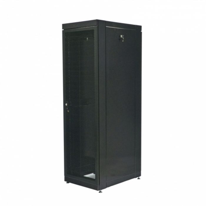 Шафа серверна CMS 42U 610 х 865 UA-MGSE4268MPB посилена з перфорованими дверима для мережевого обладнання
