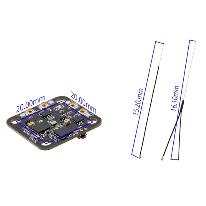 Приймач RadioMaster DBR4 Xross Gemini ExpressLRS Dual Band 2.4GHz/900MHz