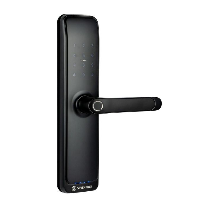 Розумний дверний біометричний замок SEVEN LOCK SL-7767BFW (врізна частина 6068 Auto)