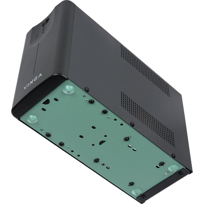 Джерело безперебійного живлення Vinga VPE-600MU 600ВА / 360 Вт з LED-індикацією з USB у металевому корпусі