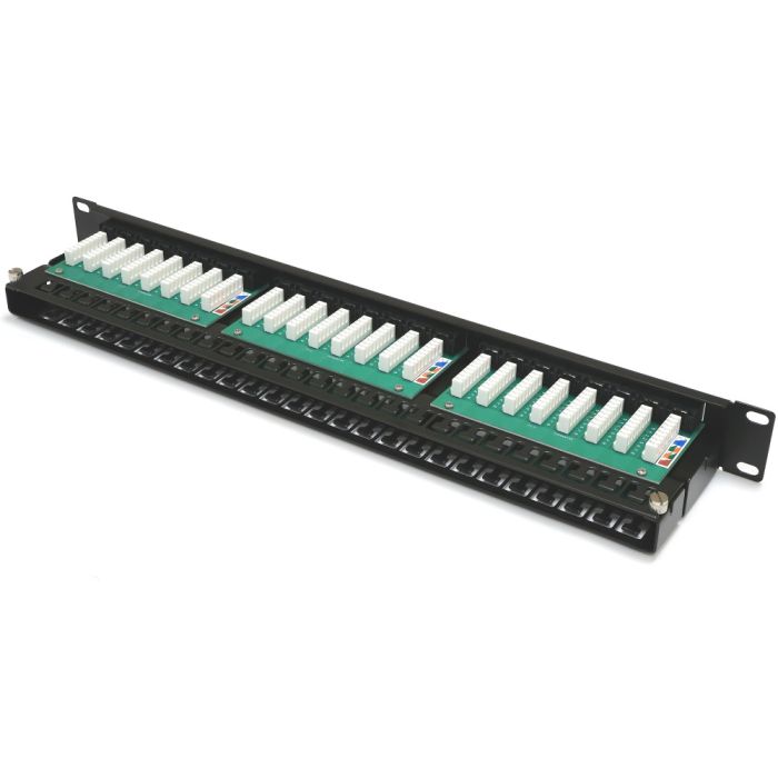Патч-панель 19" 48xRJ-45 UTP, кат. 6, 1U, dual type, Kingda