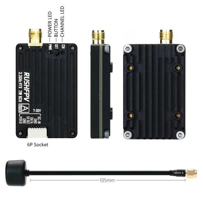 Відеопередавач Rush 3.3GHz 2W VTX