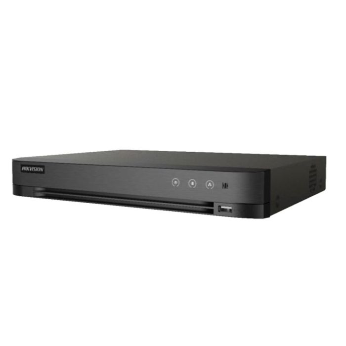 HD-TVI відеореєстратор 8-канальний 5 Мп Hikvision iDS-7208HUHI-M1/XT з підтримкою детекції облич для системи відеоспостереження