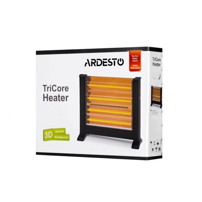 Обігрівач інфрачервоний Ardesto IHS-2200, 2200 Вт, до 22 м2, кварцовий нагрів.елемент, мех.управління