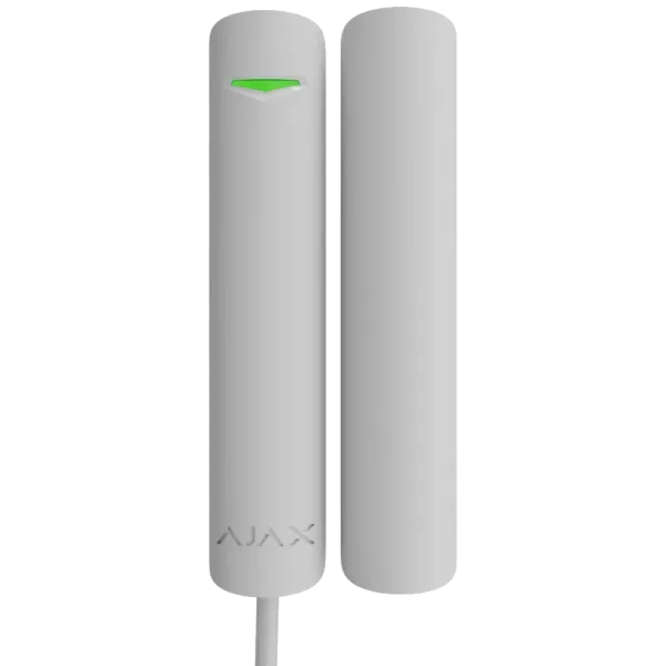 Ajax DoorProtect G3 Fibra ASP white дротовий магнітоконтактний відчинення, удару та зміни кута нахилу Сповіщувач