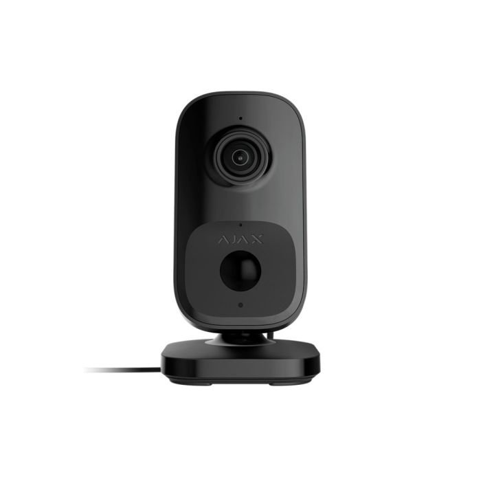 Wi-Fi камера відеоспостереження Ajax IndoorCam black з ІЧ датчиком руху та вбудованим ШІ
