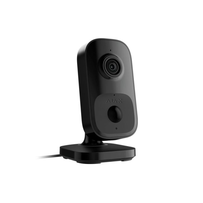 Wi-Fi камера відеоспостереження Ajax IndoorCam black з ІЧ датчиком руху та вбудованим ШІ